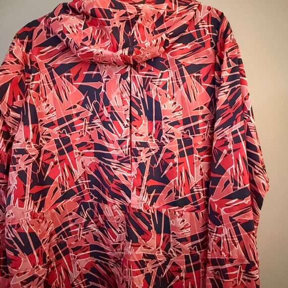 Columbia Geometric Camouflage Windbreaker Hooded Jacket XXL - Picture 3 of 10